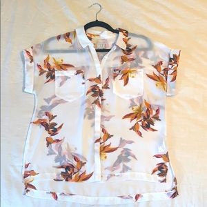 ***SOLD*** a new day Floral button down top